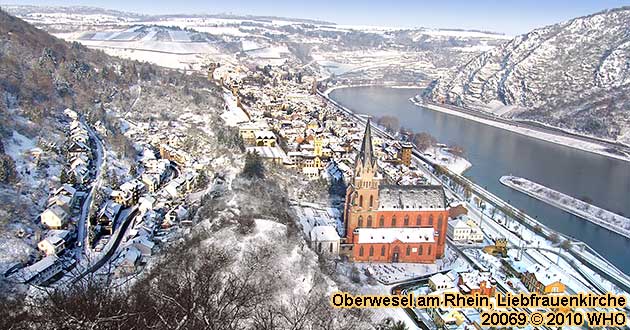Winterfahrplan der Winterschifffahrt bei Oberwesel am Rhein